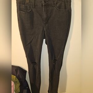 Seven 7 Womans Black Skinny Jeans Size 14